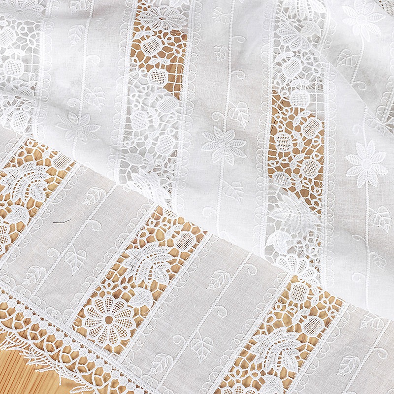 قماش دانتيل مطرز بحواف قطنية ج - مراجعة Sewing Thread In Textile وسعره
